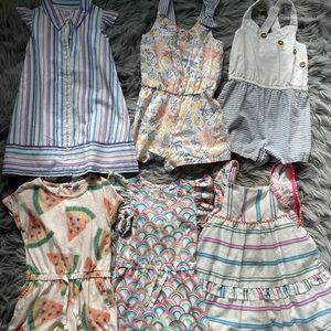 Lot of 3T Dresses and Rompers